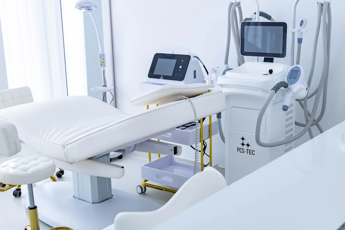 Sala de tratamentos da clínica Lumea Skin Lab