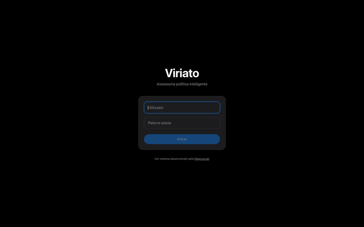 Plataforma Viriato, assessoria política com inteligência artificial
